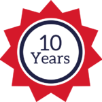 10 years manufacturers guarantee icon