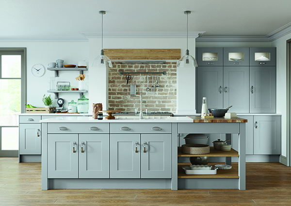 classic shaker kitchen in grey