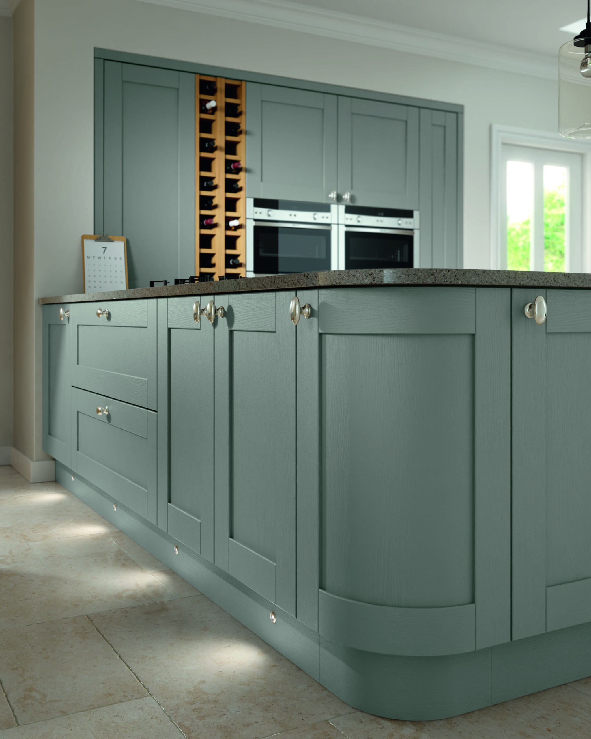 Sprayed Grey Kitchen Door