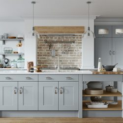 classic shaker kitchen in grey